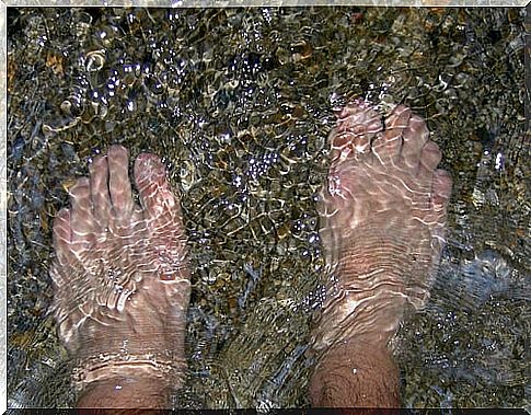 Cold water against varicose veins.