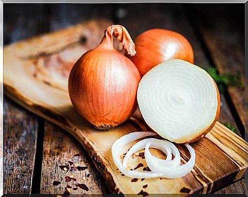 The onion to fight an ear infection.