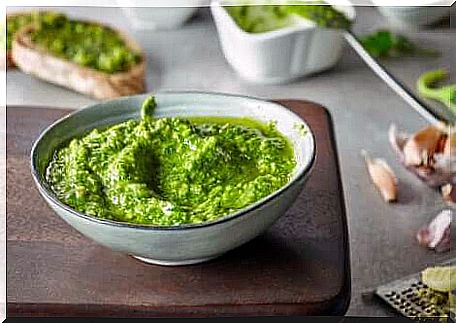 A basil pesto. 